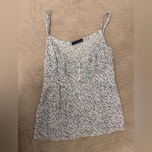 Brandy Melville Blue Floral Camisole